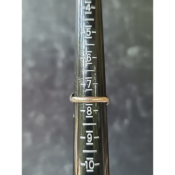 925 Sterling Silver Tiger's Eye Oval Ring Vintage, SIZE US 7.5, READ Description - Picture 8 of 10